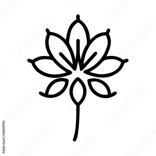allium flower vector icon, vector flower illustration, flower icon - simple vector illustration of a allium flower, ideal for floral designs, botanical art, and nature-themed projects..