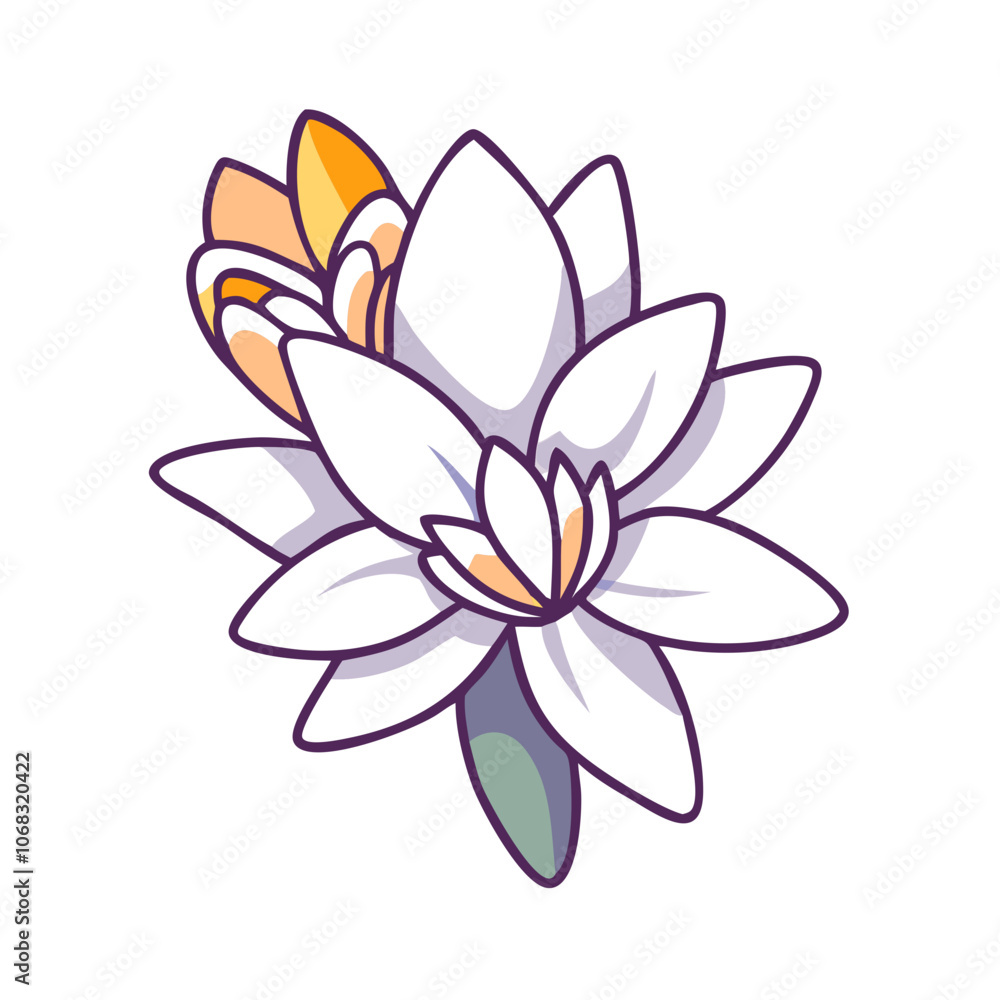 Naklejka premium illustration of a flower