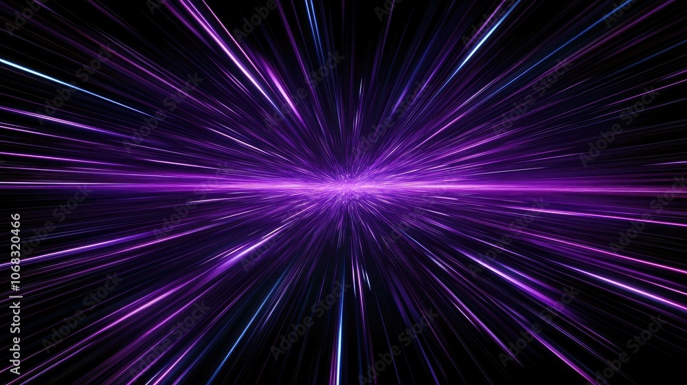 Abstract Light Burst in Purple and Blue Colors Abstract Light Burst in Purple and Blue Colors