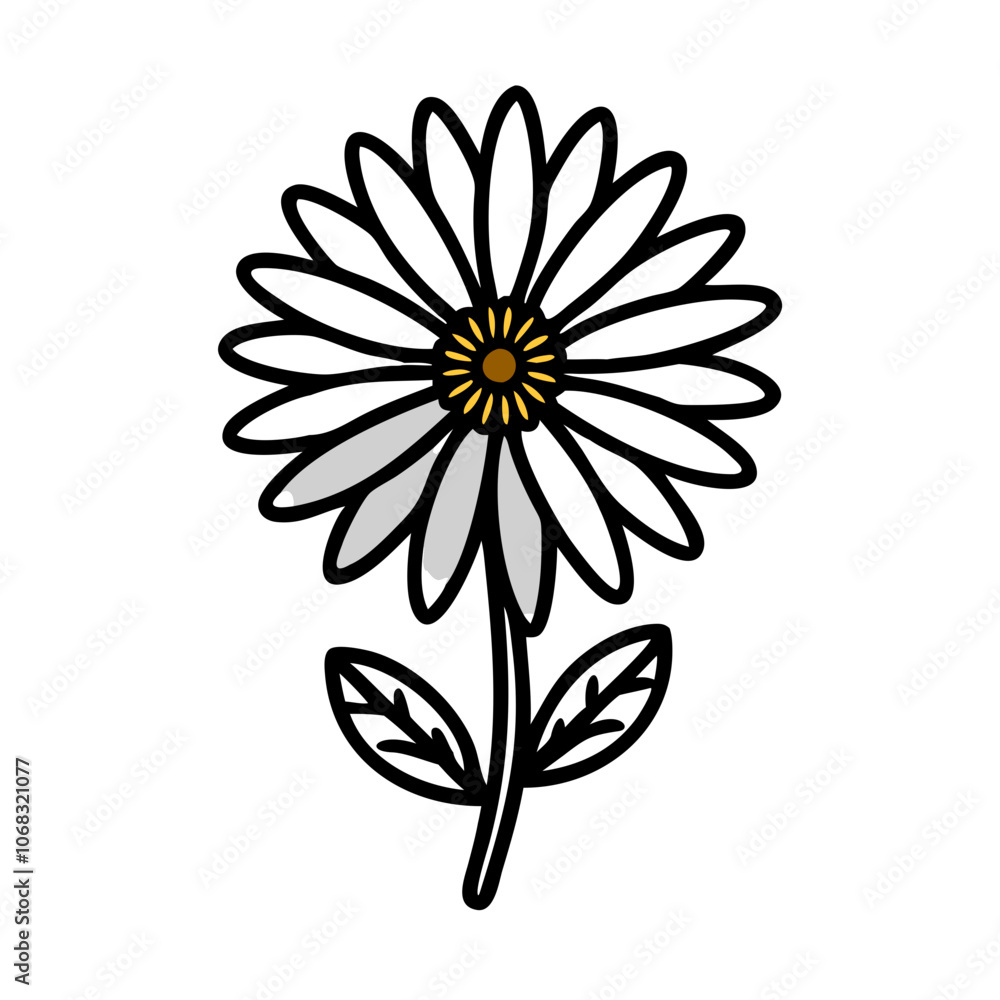 calendula flower vector icon, vector flower illustration, flower icon - simple vector illustration of a calendula flower, ideal for floral designs, botanical art, and nature-themed projects.. calendula flower vector icon, vector flower illustration, flower icon - simple vector illustration of a calendula flower, ideal for floral designs, botanical art, and nature-themed projects..