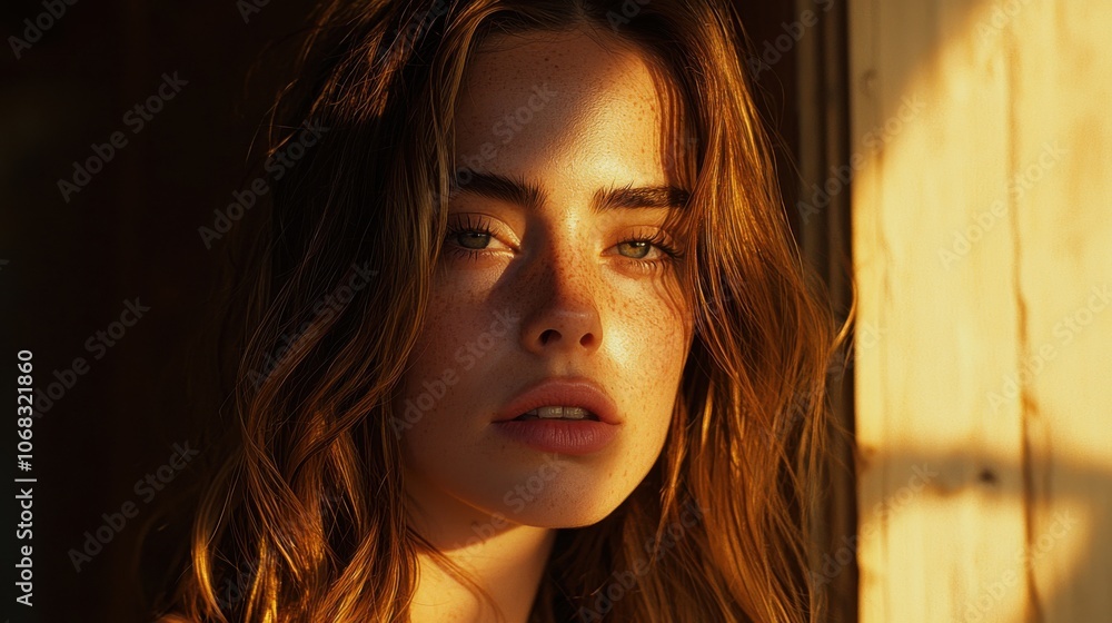 Warm Light Portrait of a Young Woman Warm Light Portrait of a Young Woman