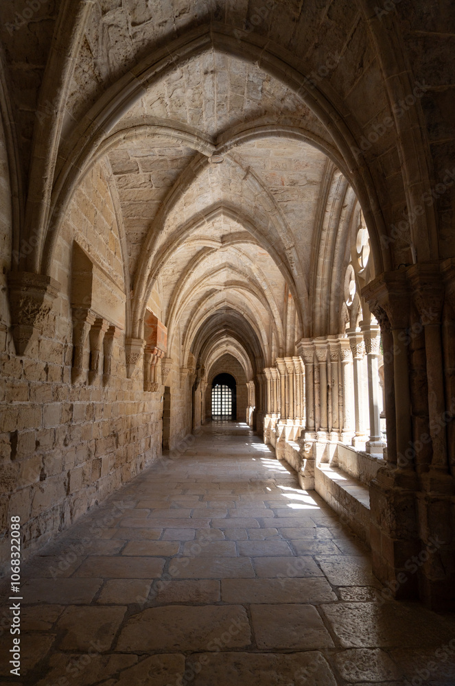Fototapeta premium The Santa María de Poblet Monastery, Poblet Abbey