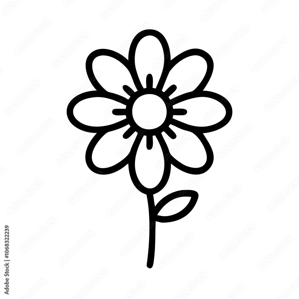 coreopsis flower vector icon, vector flower illustration, flower icon - simple vector illustration of a coreopsis flower, ideal for floral designs, botanical art, and nature-themed projects.. coreopsis flower vector icon, vector flower illustration, flower icon - simple vector illustration of a coreopsis flower, ideal for floral designs, botanical art, and nature-themed projects..