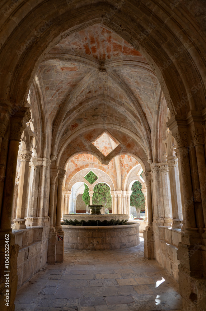 Fototapeta premium The Santa María de Poblet Monastery, Poblet Abbey