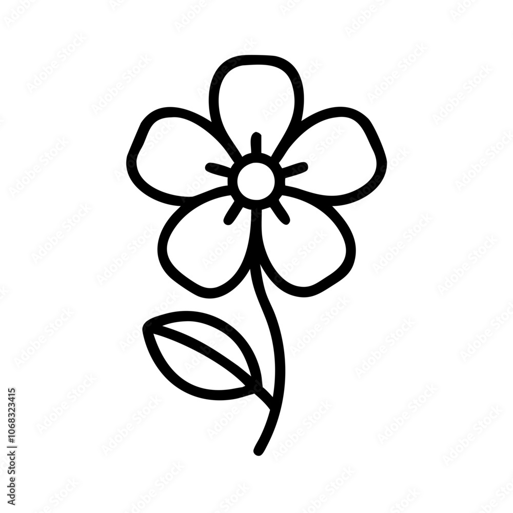 forget me not flower vector icon, vector flower illustration, flower icon - simple vector illustration of a forget me not flower, ideal for floral designs, botanical art, and nature-themed projects.. forget me not flower vector icon, vector flower illustration, flower icon - simple vector illustration of a forget me not flower, ideal for floral designs, botanical art, and nature-themed projects..