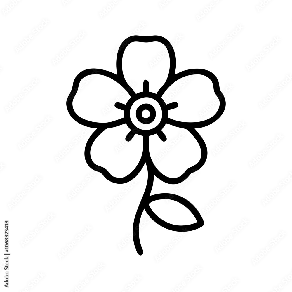 forget me not flower vector icon, vector flower illustration, flower icon - simple vector illustration of a forget me not flower, ideal for floral designs, botanical art, and nature-themed projects.. forget me not flower vector icon, vector flower illustration, flower icon - simple vector illustration of a forget me not flower, ideal for floral designs, botanical art, and nature-themed projects..