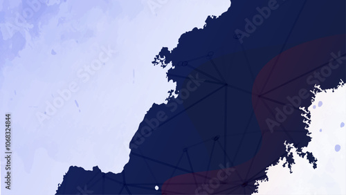 Abstract Representation of Geographical Regions with Colorful Overlays