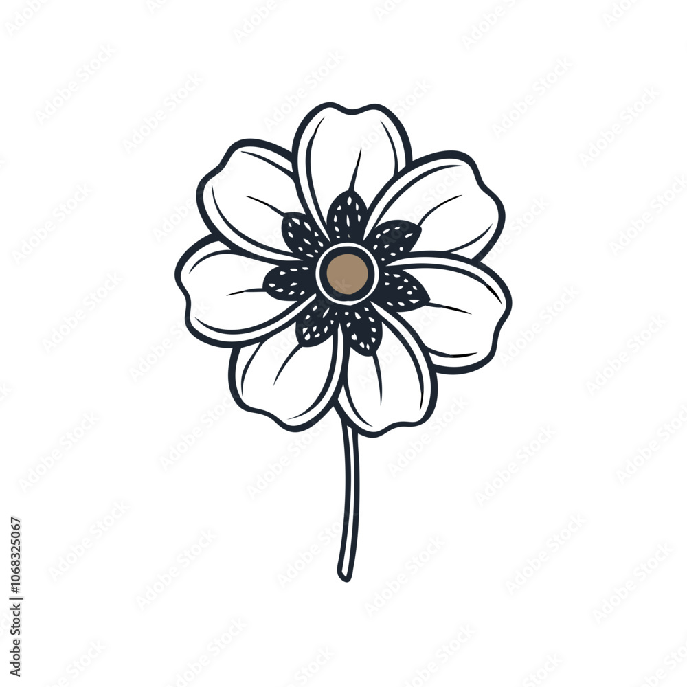 illustration of a flower illustration of a flower