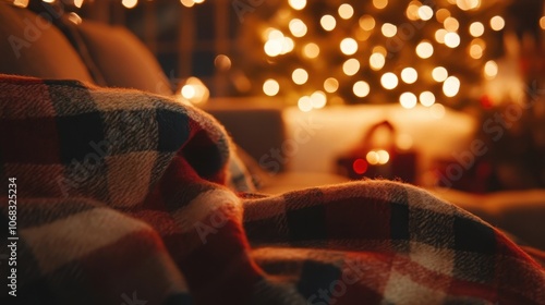 Cozy Plaid Blanket on a Com...