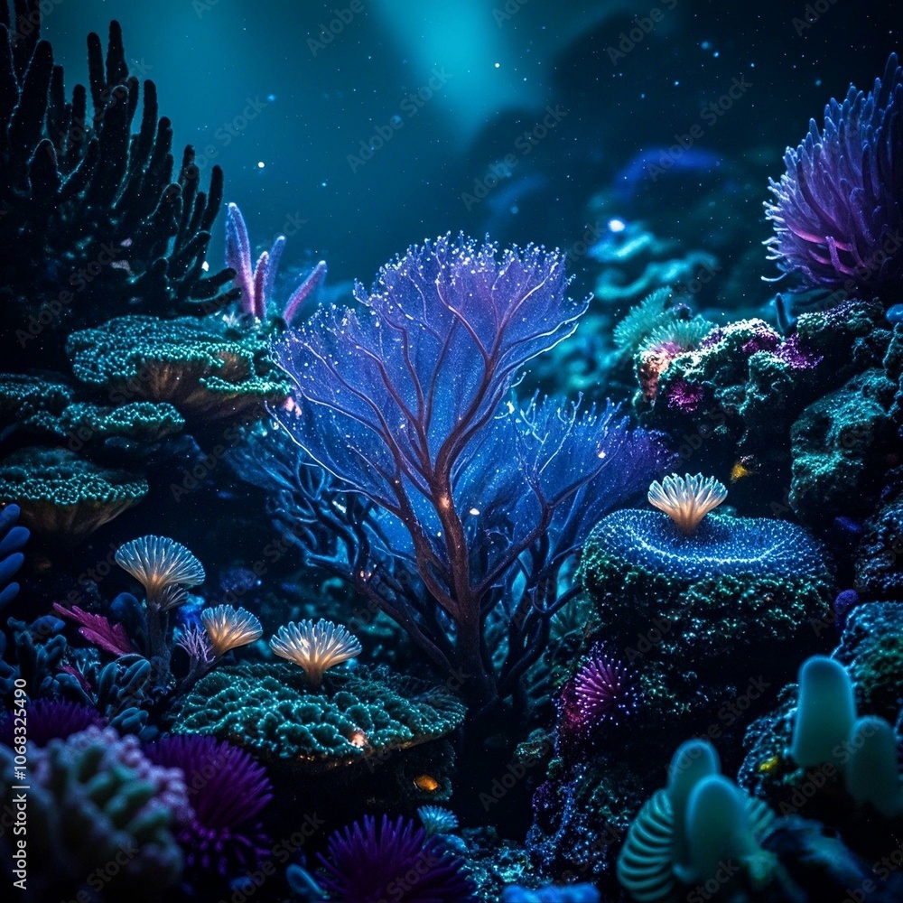 coral reef in the sea coral reef in the sea