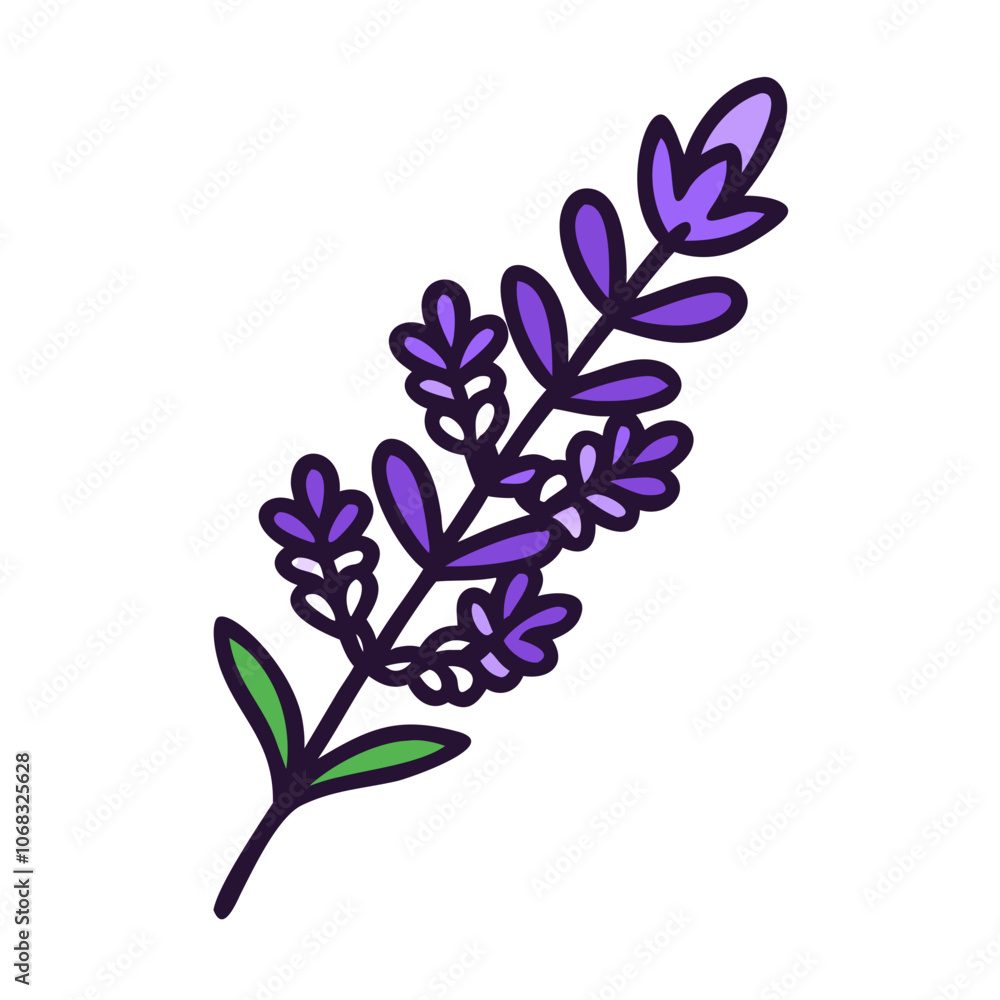 lavender flower vector icon, vector flower illustration, flower icon - simple vector illustration of a lavender flower, ideal for floral designs, botanical art, and nature-themed projects.. lavender flower vector icon, vector flower illustration, flower icon - simple vector illustration of a lavender flower, ideal for floral designs, botanical art, and nature-themed projects..