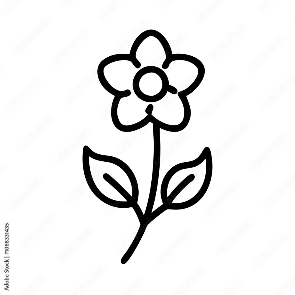 Fototapeta premium allium flower illustration, allium flower, flat illustration