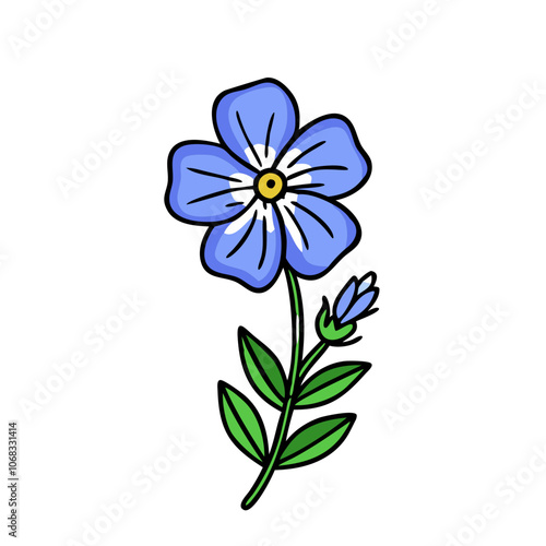  allium flower illustration, allium flower, flat illustration