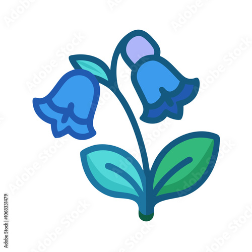 allium flower illustration, allium flower, flat illustration