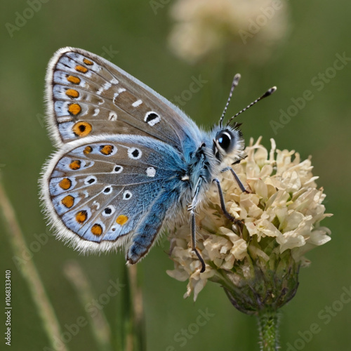 Wallpaper Mural butterfly on a flower Torontodigital.ca