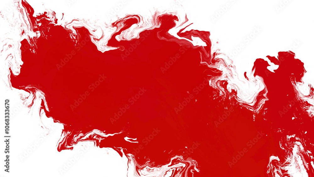 Red and white abstract background with marbling. Red and white abstract background with marbling.
