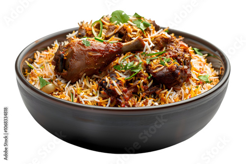 Delicious Chicken Biryani in a Bowl