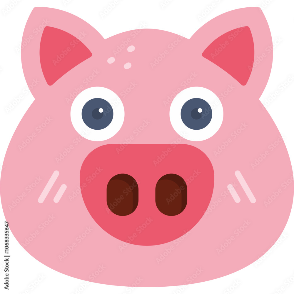 Pig Face Icon Pig Face Icon