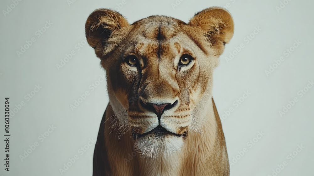 Majestic Lion Portrait with Stunning Detail Majestic Lion Portrait with Stunning Detail