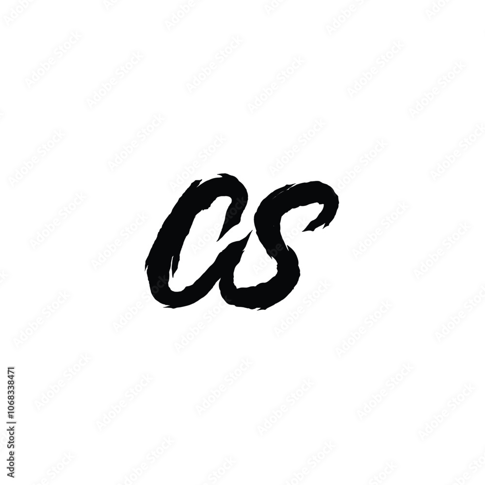 CS monogram logo design letter text name symbol monochrome logotype alphabet character simple logo CS monogram logo design letter text name symbol monochrome logotype alphabet character simple logo