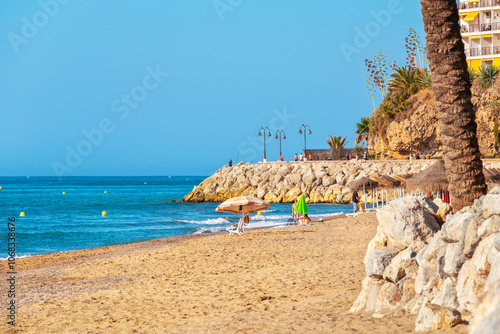 Obraz na płótnie Seaside at Torremolinos. Andalusia, Spain w salonie