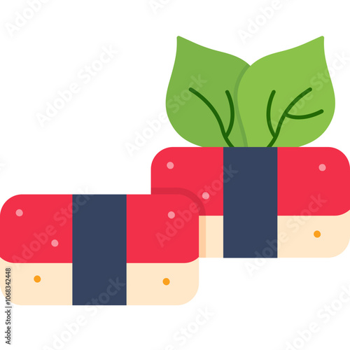 Vegan Sushi Roll Icon