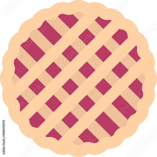 Thanksgiving Pie Crust Icon