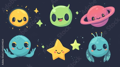 Cute Space Characters