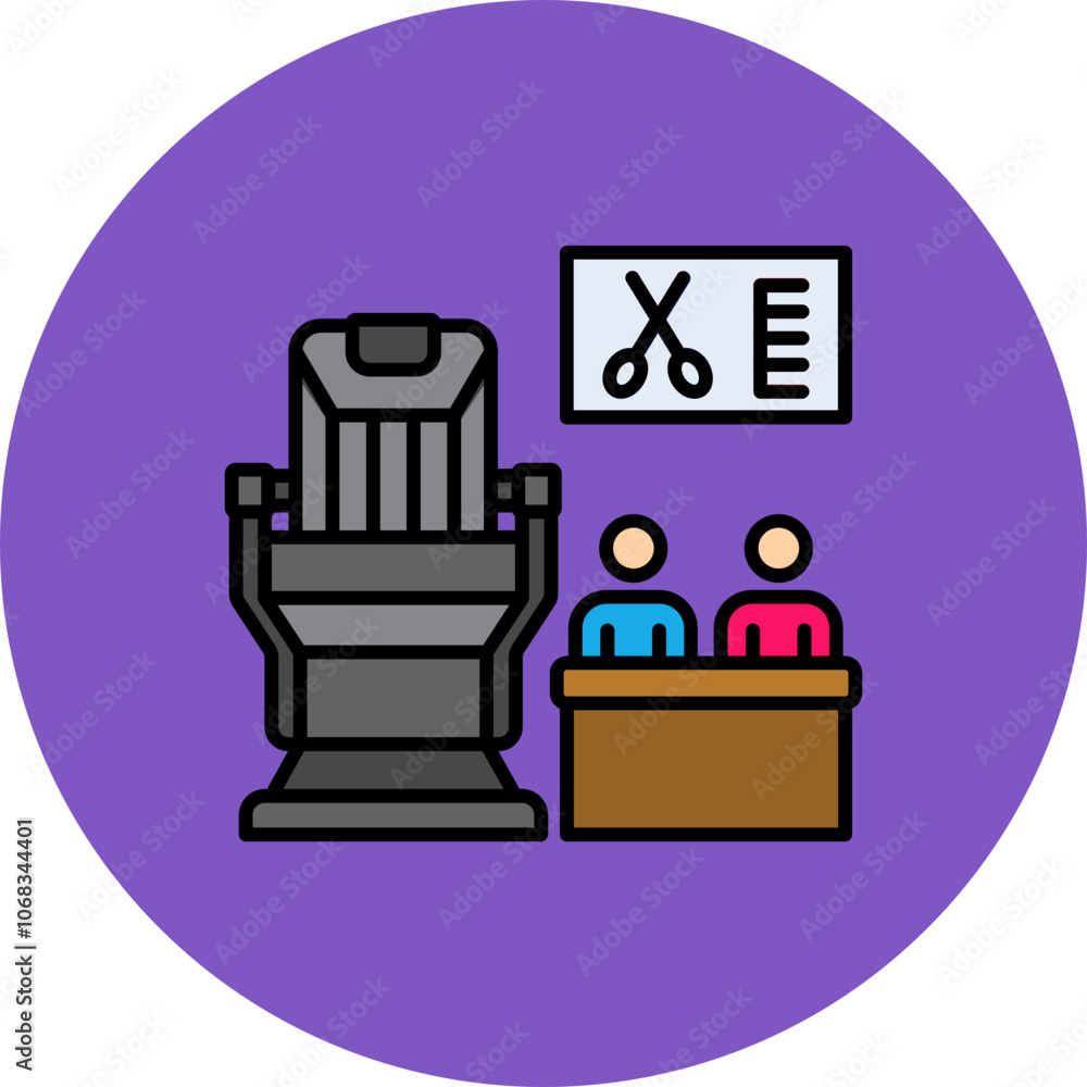 Barber clients Icon Barber clients Icon