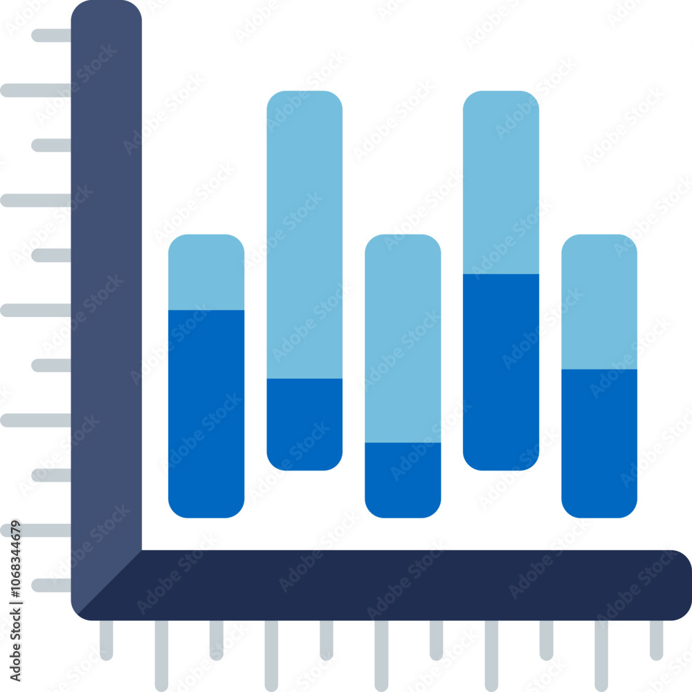 Vertical Bar Chart Icon Vertical Bar Chart Icon