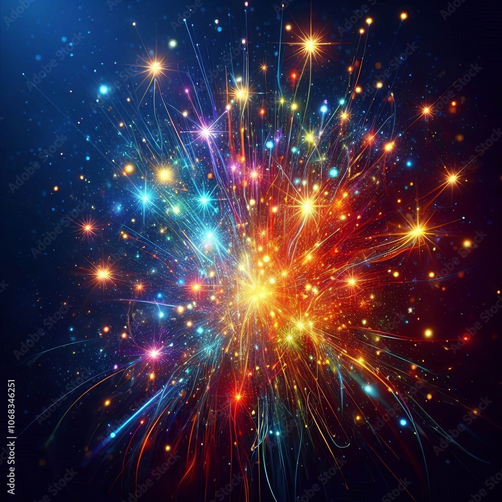 Background of sparks and glimmers for festive design Background of sparks and glimmers for festive design