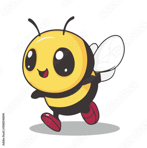 A Cute bee Vector Illustration
