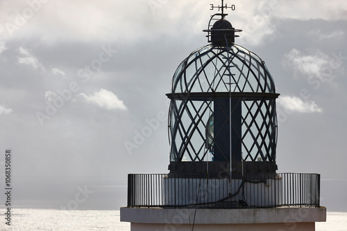 Obraz na płótnie St. Sebastian lighthouse in Llafranc. Costa Brava. Girona, Catalunya. Spain w salonie