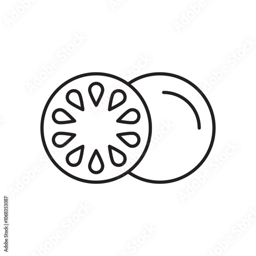 Grapefruit icon. isolated vector icon.