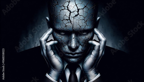 Broken Businessman , Looking to camera , city , Getting Rich, Making Money, How To, Lost Everything, How to Make Money, Cybersecurity, AI, Artificial Intelligence , 4K, 3D, Background , Successful