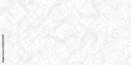 Black and white wave Seamless line. Vector geographic contour map. Topography map background. Topography relief. White wave paper curved reliefs abstract. Topographic map patterns,topography line map.