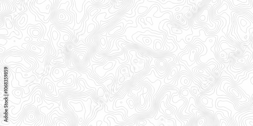 Black and white wave Seamless line. Vector geographic contour map. Topography map background. Topography relief. White wave paper curved reliefs abstract. Topographic map patterns,topography line map.