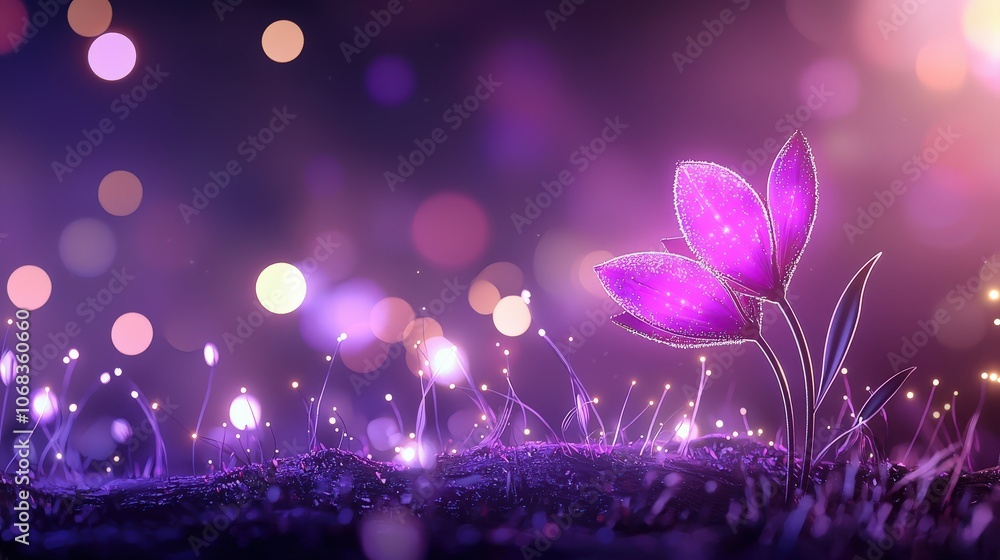 A whimsical purple blurry background filled with light flares and soft edges, perfect for conveying a magical and enchanting atmosphere in visual storytelling. A whimsical purple blurry background filled with light flares and soft edges, perfect for conveying a magical and enchanting atmosphere in visual storytelling.