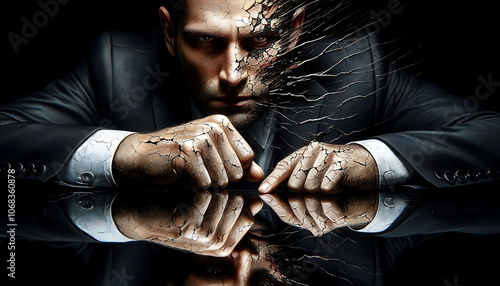 Looking to camera , Broken Businessman , Getting Rich, Making Money, How To, Lost Everything