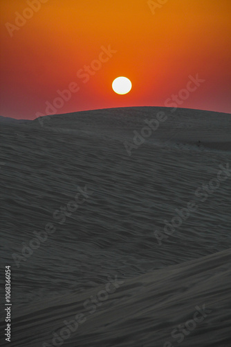 Desert sunset in the UAE