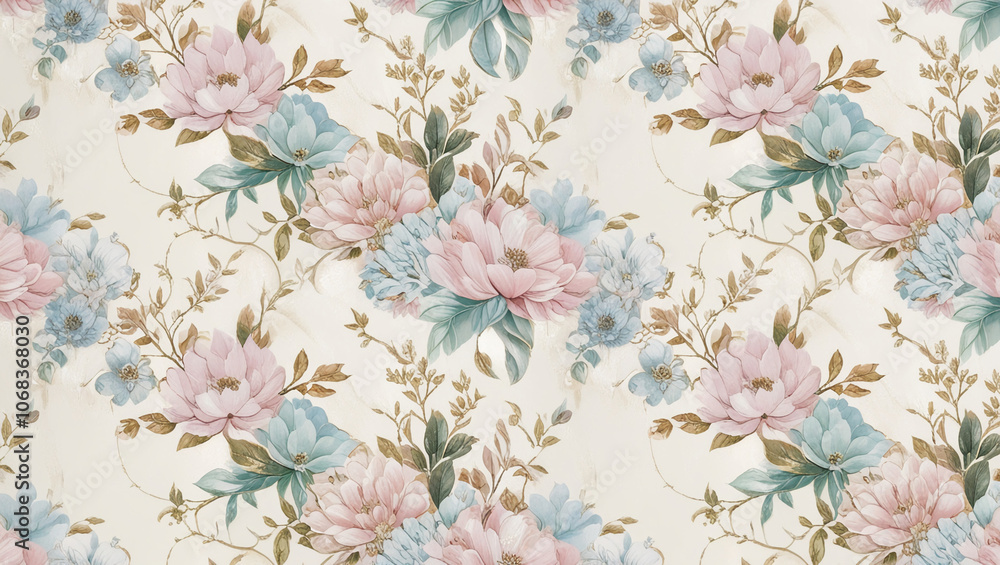 wallpaper with a flower and plant theme with a cream colored background wallpaper with a flower and plant theme with a cream colored background