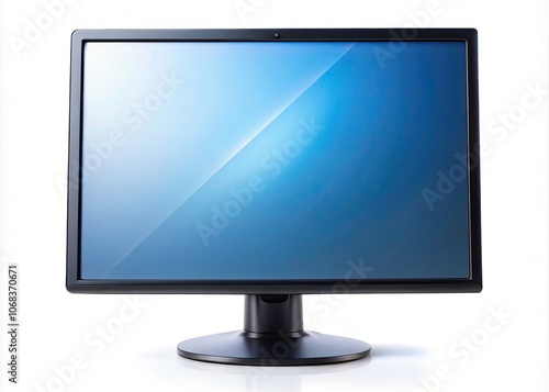 High-Quality Isolated LCD Monitor on White Background for Tech and Design Projects, Perfect for E-commerce, Advertising, and Digital Media Use, Showcasing Modern Display Technology