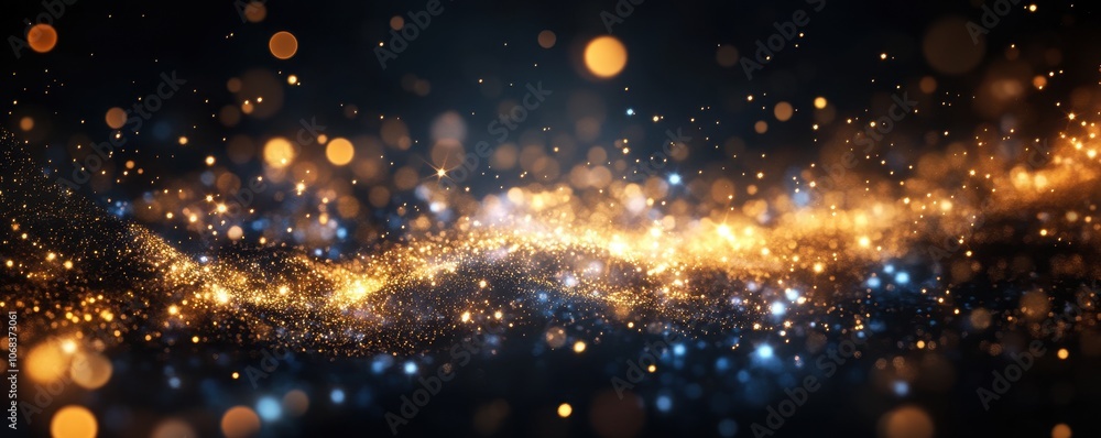 Obraz premium Enchanting night sky adorned with twinkling stars, creating a mesmerizing celestial tapestry.