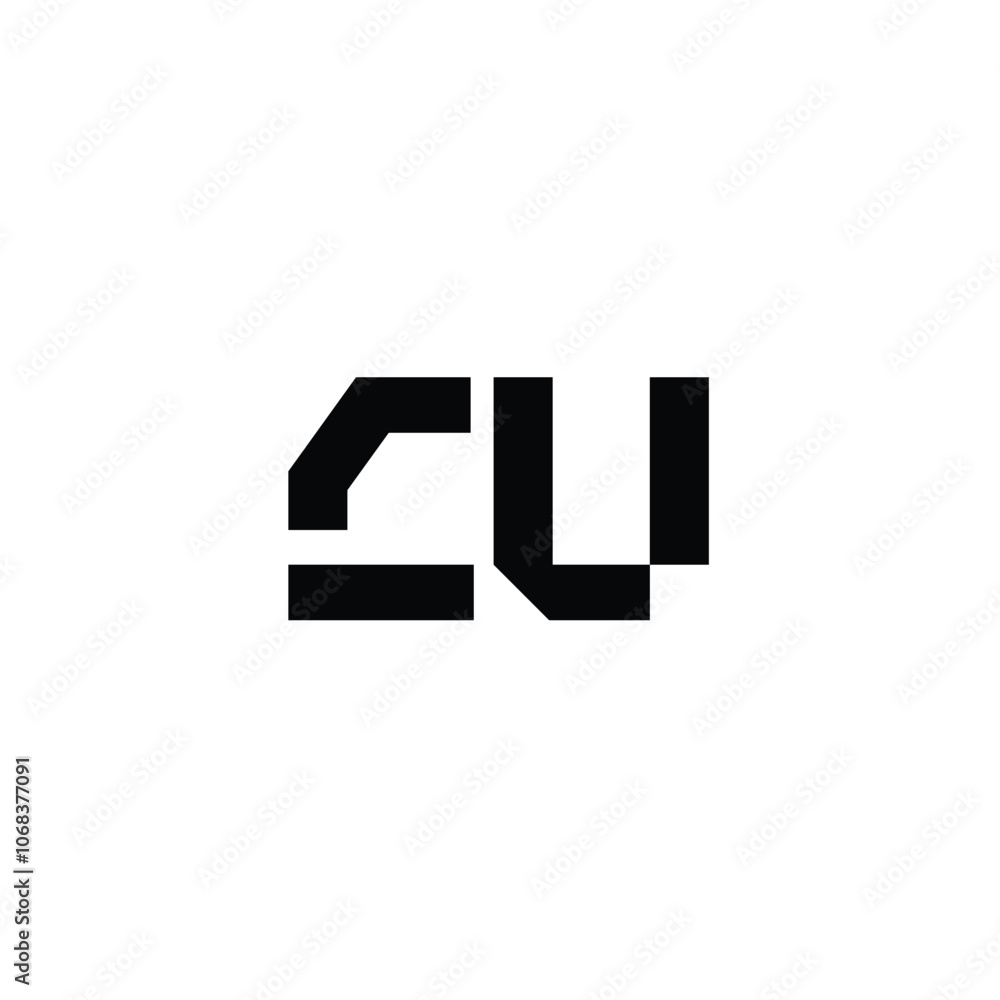 CU monogram logo design letter text name symbol monochrome logotype alphabet character simple logo CU monogram logo design letter text name symbol monochrome logotype alphabet character simple logo