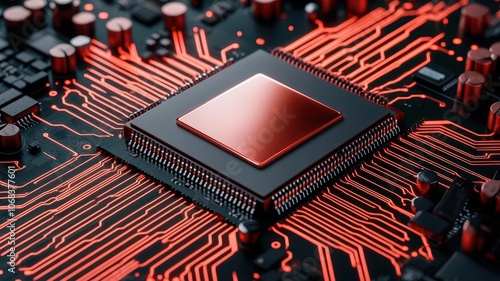 Wallpaper Mural Quantum computer with cybersecurity holographic displays, showing real time threat detection and quantum encryption at work Torontodigital.ca