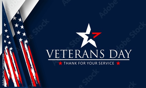 veterans day, November 11, thank you veterans for your service , posters, modern design vector illustration