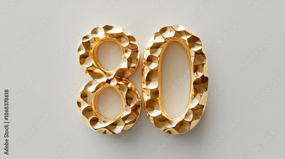 3D golden number 3D golden number