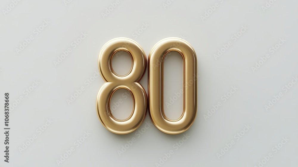 3D golden number 3D golden number