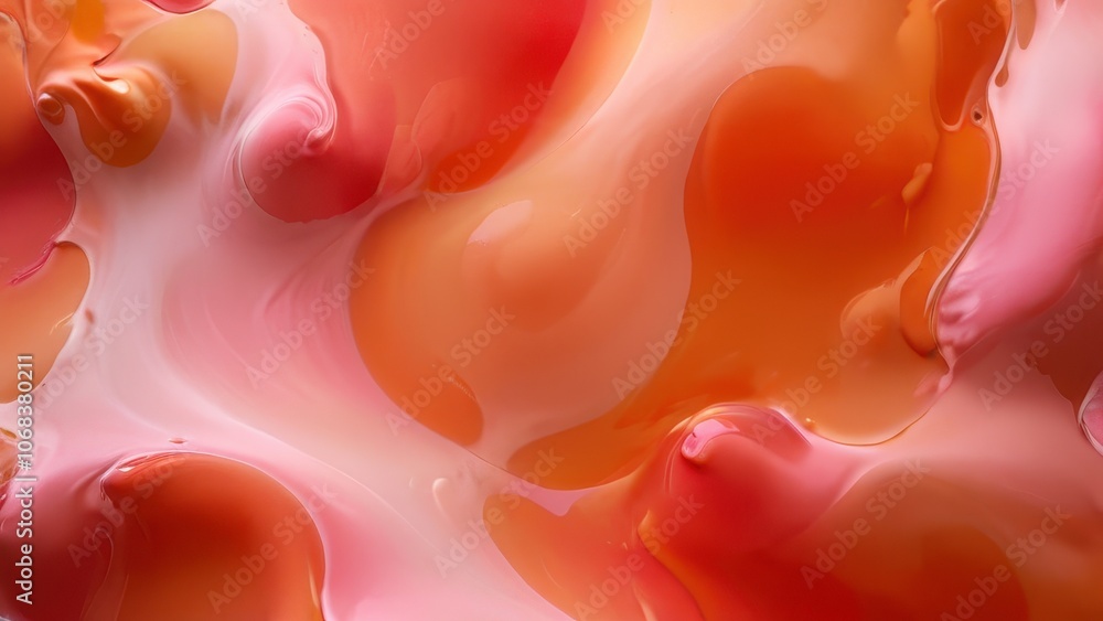A mesmerizing abstract swirl of soft pink and warm orange hues, creating a fluid and artistic texture perfect for backgrounds or creative designs A mesmerizing abstract swirl of soft pink and warm orange hues, creating a fluid and artistic texture perfect for backgrounds or creative designs