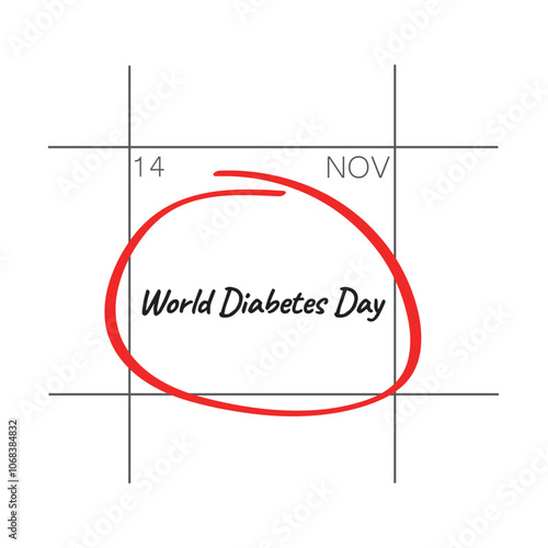 World Diabetes Day, November 14 - calendar day.